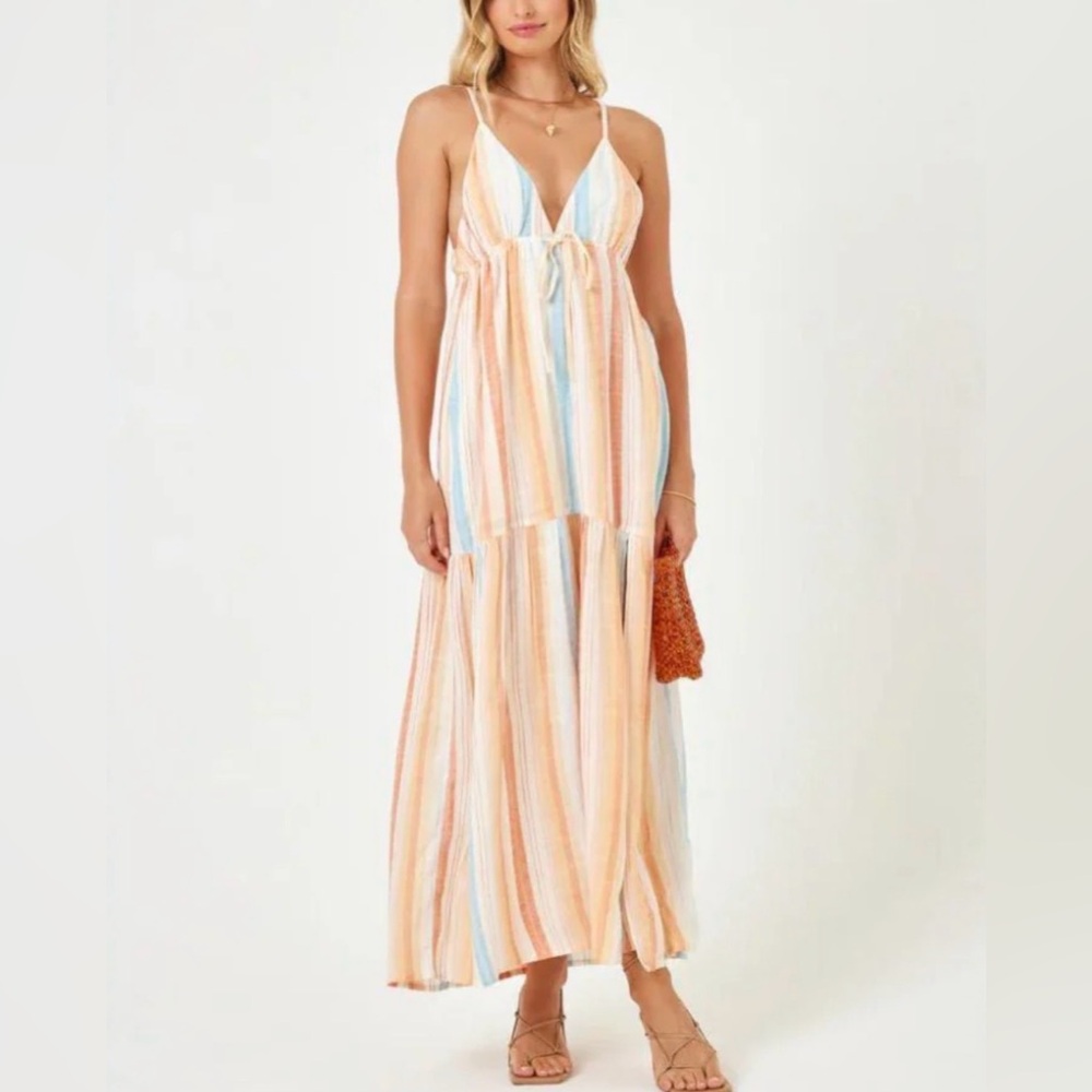 L*Space NWT Striped Maxi Dress sz Small